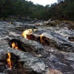 Burning mountain